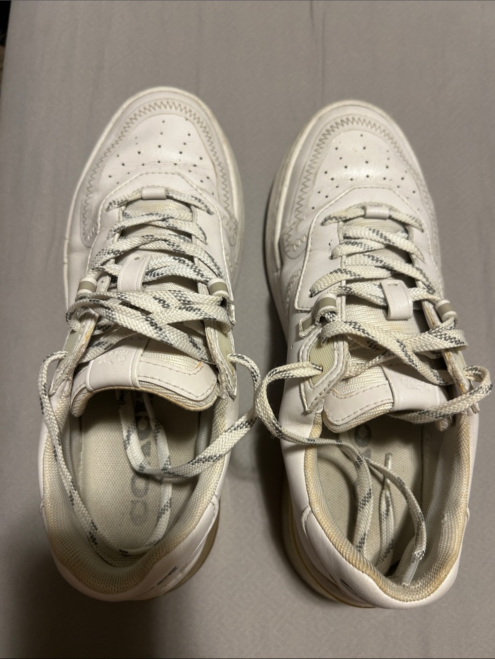 Coach Citysole White Leather Low-Top Sneaker w/ Sole Accent- size 7.5B